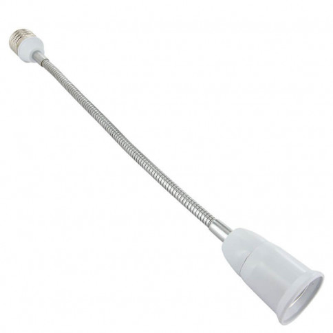 E27 adjustable male and female extension socket, length 380 mm