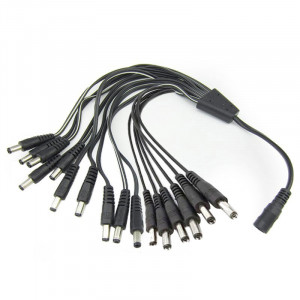 Multiplier 2.1 mm jack connector with six outputs