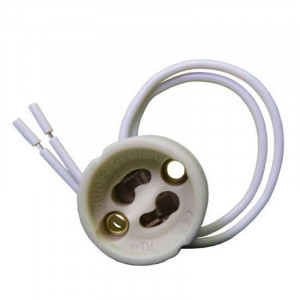 GU10 socket for LED or halogen bulbs