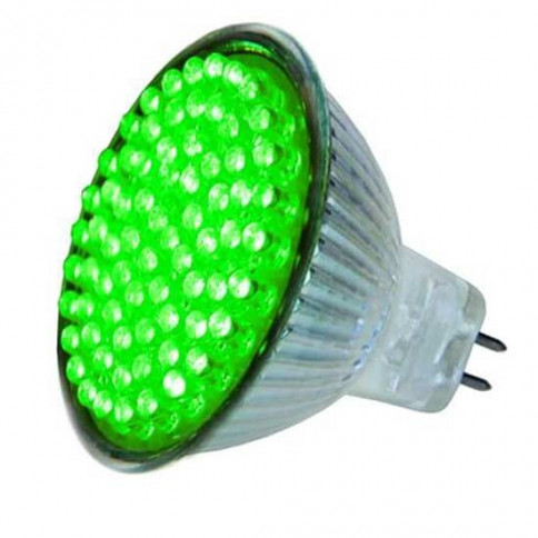 Ampoule colorée 72 leds MR16 Vert
