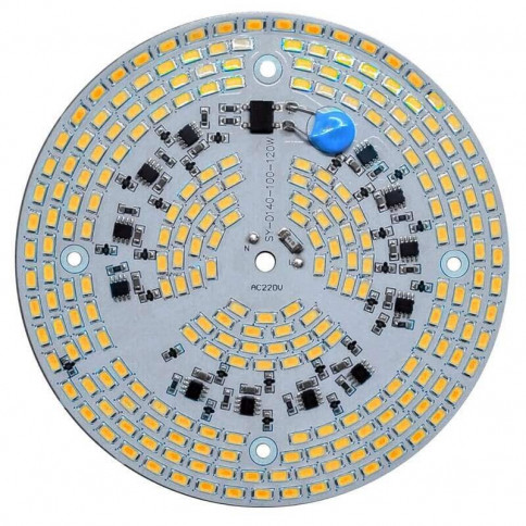 Platine AC LED 120 watts à alimentation transistorisé 230V - 234 LED 5730 - Ø 124 mm