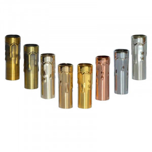 Fake metal candle D24 for chandelier length 80mm