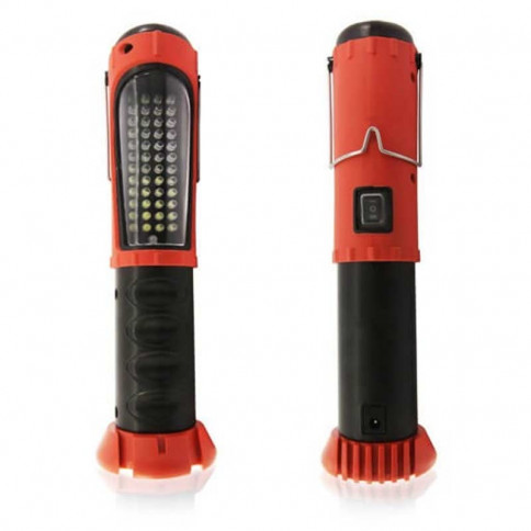 Rechargeable, dual-light 52 LED torch