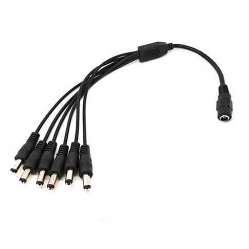 Multiplier 2.1 mm jack connector with six outputs