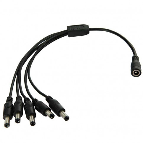Multiplier 2.5 mm jack connector with five outputs