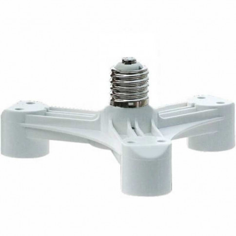  E27 socket multiplier to three E27 sockets