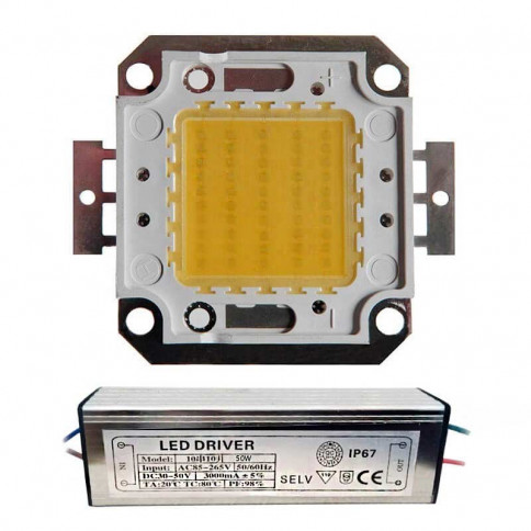  LED Matriciel Chip on board de 50 watts 