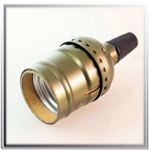 E27 brown oxide bronze vintage style screw lampholder