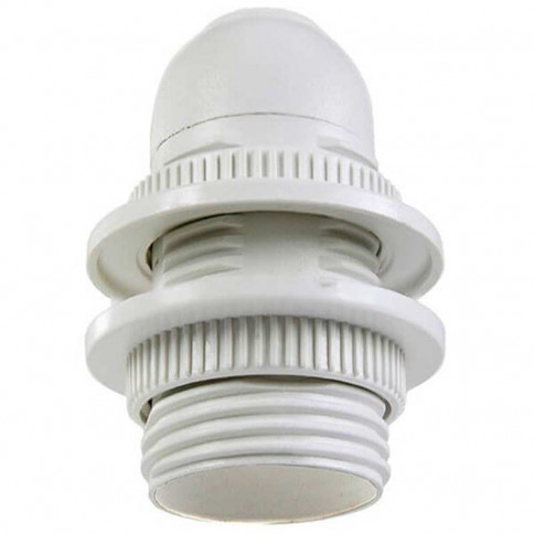  Plastic socket with double clamping rings for E14 base bulb