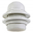  Plastic socket with double clamping rings for E27 base bulb