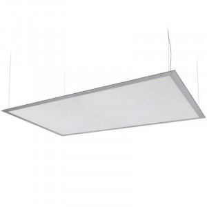Panneau lumineux LEDs suspendu par câbles 80 watts 600 x 1200 mm