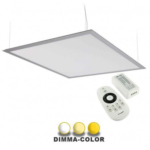 Panneau DIMMA-COLOR supendu 40W 600 x 600mm télécommande 4 canaux