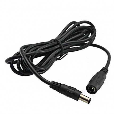 5 m power supply extension lead with 2.5 mm jack connector