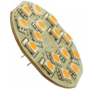 15 LEDs SMD - 10 à 30 volts Culot G4 Coaxial