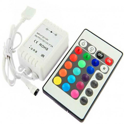 LED RGB controller 24-button infrared remote control