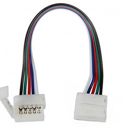  Two connection boxes Clips-connect on cables for Strips LEDs RGB W 5-track circuit board