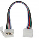  Two connection boxes Clips-connect on cables for Strips LEDs RGB W 5-track circuit board