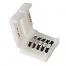 Clips-connect housing for LED Strip RGB W 12 mm - 5-track circuit board with 1.8 mm centre-to-centre spacing