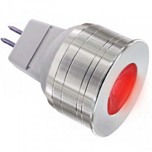 MR11 High Power red LED bulb with 3 watts of power