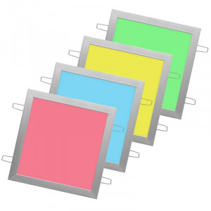 Panneau lumineux RVB LEDs encastré ultra plat 300 x 300 mm