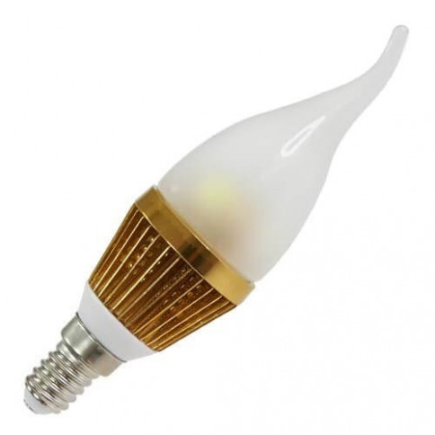 Ampoule leds Flamme coup de vent E14 - 3 x 1 watt MCOB Or