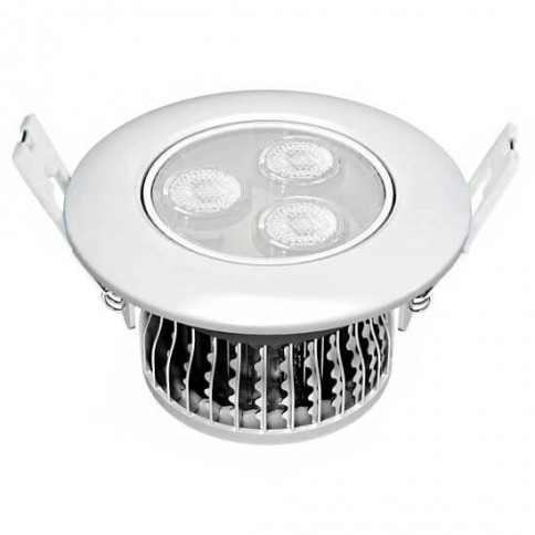 3-watt recessed LED downlight, adjustable