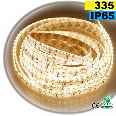  Strip Led latérale blanc chaud LEDs-335 IP65 120leds/m 30 mètres 