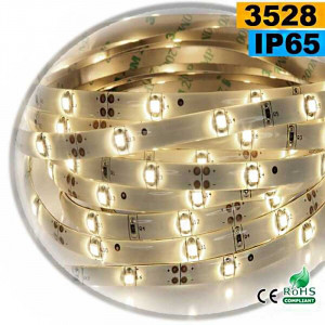  Strip Led warm white SMD 3528 IP65 30leds/m 5m