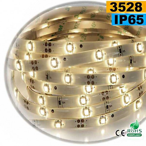  Strip Led warm white SMD 3528 IP65 30leds/m to measure
