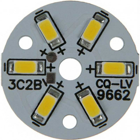  Platine 6 LEDS 5730 de 3 Watts Ø32mm 