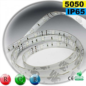 Strip 30 LEDs RGB 5m self-adhesive flexible roll