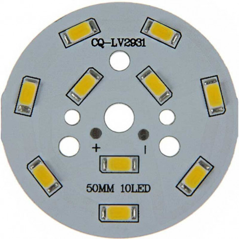  Platine 10 LEDS 5730 de 5 Watts Ø50mm 
