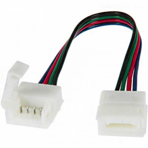 Deux boitiers de raccordement Clips-Grip connect sur câbles pour Strips LEDs RGB