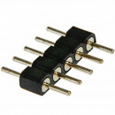 Double raccord 5 pins noir pour strip leds RGB W 