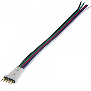  5-pin male plug with cable for RGB LED strip W
