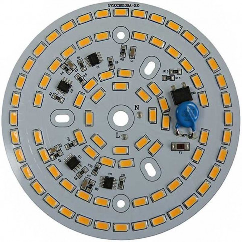AC LED 30 watt solid state power supply 230V - 80 LED 5730 - Ø 107mm