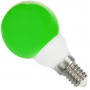 Green E14 spherical bulb 220 volts 0.5 Watt
