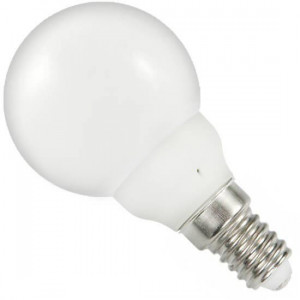 Ampoule sphérique E14 milk 220 volts 0.5 Watt