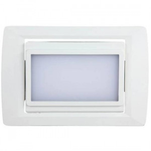 Rectangular swivelling recessed downlight with 105 SMD LEDs type 3528
