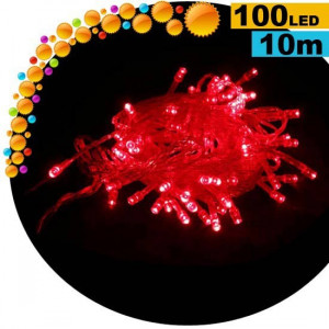 Red LED decorative light - 10 metres