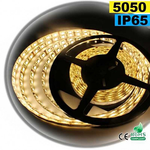 Strip Led warm white SMD 5050 IP65 60leds/m made to measure