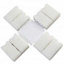  Clips-connect cross housing for 8mm LED strips - 2-track 4.5mm centre-to-centre circuit board