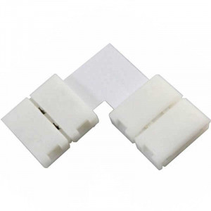 Boitier Clips-connect 90° pour Strip LEDs 8mm - Circuit board à 2 pistes entraxe 4.5mm