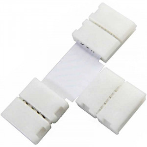 Boitier Clips-connect en T pour Strip LEDs 10mm - Circuit board à 4 pistes entraxe 2,4mm