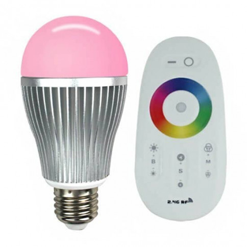 E27 RGB Spherical LED bulb + touch-sensitive remote control
