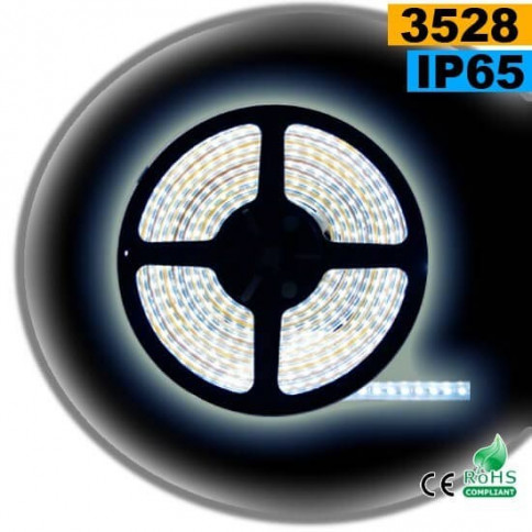 Strip LED blanc SMD 3528 IP65 120LED/m sur mesure