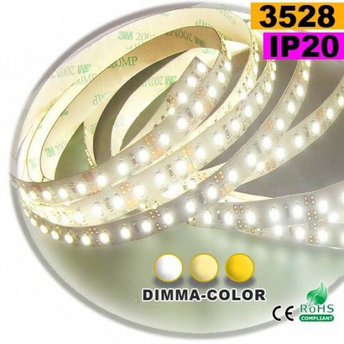 Strip LED dimma-color 3528 ip20 120LED/m