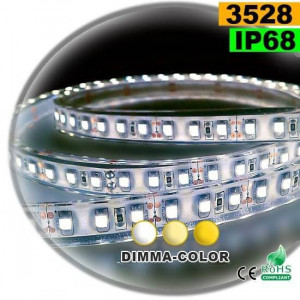 LED strip dimma-color 3528 ip68 120LED/m 5m