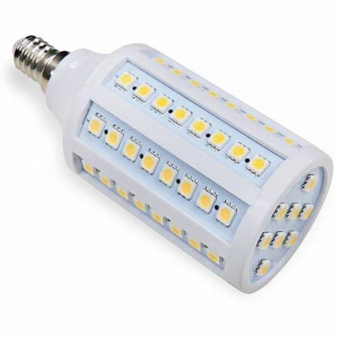 Ampoule 72 LED 230 Volts SMD E14 12 Watts dimmable