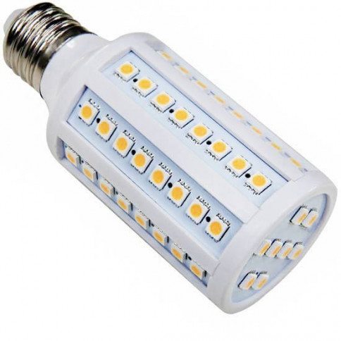 Ampoule 72 LED 230 Volts SMD E27 12 Watts dimmable